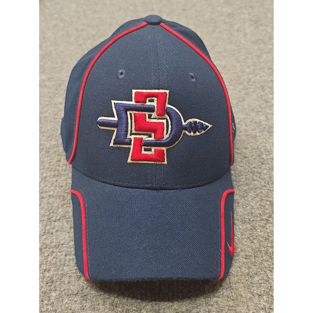 San Diego State Aztecs Nike Team Hat Cap Navy Blue Red One Size Fits All SDSU